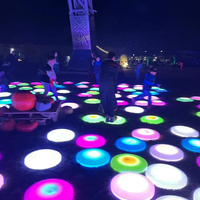 Baldosa Interactiva para Pista de Baile, Luces de Escenario para Juegos Infantiles, Equipo de Decoración LED RGB de Protección Ambiental para Eventos al Aire Libre