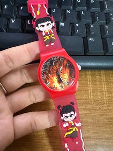 Reloj de pulsera con estampado de Nezha, el niño <span class=keywords><strong>demonio</strong></span> que causa estragos en el mar, estilo superventas, reloj silencioso para estudiantes - Product Image 1