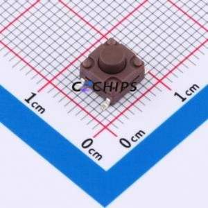 TSX06311-055D332DH-R1000 Tactile Switch SMD-4P,6.1x6.1mm Switch Single Pole Single Throw Round Button 1.8N 6.1mm - Product Image 1