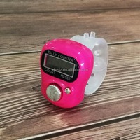 Compteur de tasbih numérique à LED avec boucle réglable, compteur de doigts, un bouton, compteur de tasbih