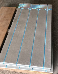 Plancher chauffant en XPS recouvert de ciment pour pose flottante sèche - Product Image 2