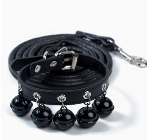 Collier réglable en cuir PU pour animaux de compagnie, avec clochettes, plusieurs couleurs, collier décoratif pour chiens et chats, pour chiots, animaux de compagnie de taille moyenne et grande, pour la promenade quotidienne - Product Image 4