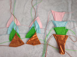Bikini de Tiras con Cuello Halter de Fábrica para <span class=keywords><strong>Fitness</strong></span> Traje de Baño de Lujo Clásico Micro Bikini al Por Mayor Trajes de Baño 2023 - Product Image 4