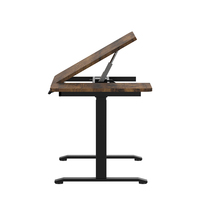 Bureau réglable en hauteur, 2 niveaux, pieds de bureau réglables, cadre de bureau électrique à double moteur pour table d'ordinateur de bureau