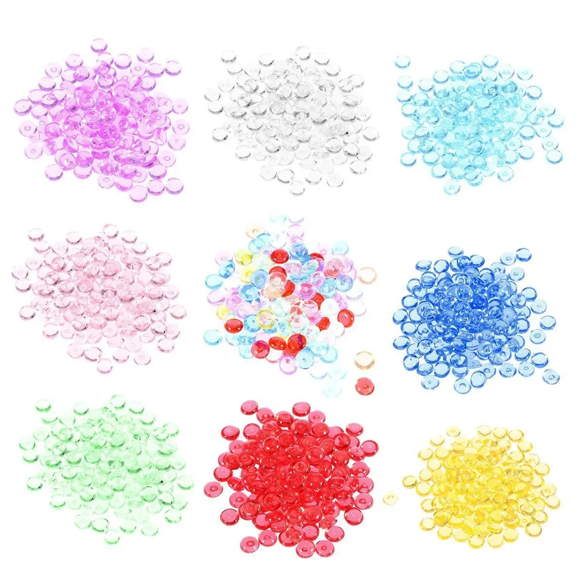 Perline di acquario fai-da-te per melma croccante 100% perline di riempimento vaso di plastica trasparente per artigianato per bambini fai-da-te