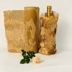 Papier d'emballage de luxe en maille nid d'abeille WELLSPRING, double face, en PE recyclé, recyclable, pour fleurs, vente en gros - Product Image 4