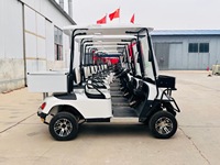 Ce chariot de golf utilitaire 4 places électrique 4 roues motrices Street Legal Club Car avec aluminium avec boîte de chargement