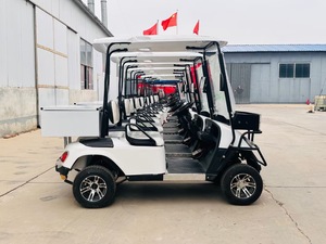 Ce chariot de golf utilitaire 4 places électrique 4 roues motrices Street Legal Club Car avec aluminium avec boîte de chargement - Product Image 6