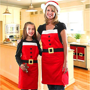 Christmas <b>Bib</b> <b>Apron</b> Adult And Children's Sizes Machine Washable For Cooking Holiday Party - Product Image 1