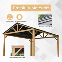 Pergola et auvent en bois massif de style chinois moderne pour jardin extérieur, pavillon de loisirs, cour, villa, terrasse, gazebo, pergola