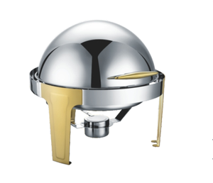 Plat de service rond de luxe doré avec fenêtre décorative, 6 litres, pour hôtels, haute qualité, achetez <span class=keywords><strong>en</strong></span> <span class=keywords><strong>ligne</strong></span> - Product Image 3