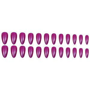Ongles à presser de haute qualité, style français, rose <span class=keywords><strong>rouge</strong></span> scintillant, avec colle, forme carrée, longueur moyenne XL, style Ins, vente en gros transfrontalière - Product Image 5