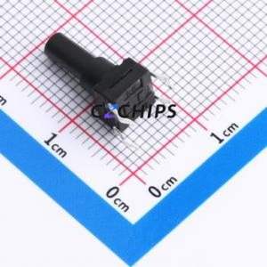 TSW06112-135B331CA Tactile Switch Through hole-4P,6.1x6.1mm Switch Single Pole Single Throw Round Button 1.8N 6.1mm - Product Image 2