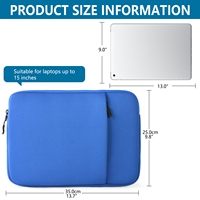 Housse d'ordinateur portable en néoprène durable personnalisée, étanche, portable, antichoc, protection pour ordinateurs portables et tablettes de 11 à 15,6 pouces