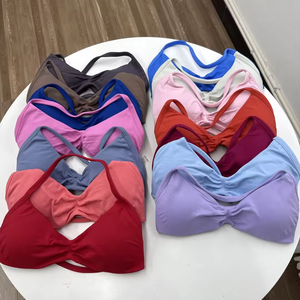 Chất lượng cao thoải mái Áo ngực tập thể dục với sâu V thiết kế và chất lượng cao Nylon vải cho phụ nữ của Yoga và phòng tập thể dục Tops - Product Image 5