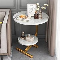 Table basse moderne de luxe pas chère, table basse ronde, table basse avec base en acier inoxydable pour salon, maison