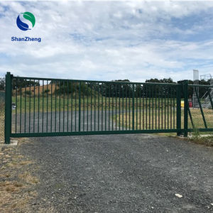 Clôture de jardin, <span class=keywords><strong>portail</strong></span> <span class=keywords><strong>coulissant</strong></span> en aluminium, fonctionnement électrique automatique, disponible en version standard et personnalisée - Product Image 2