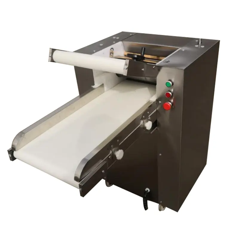 Precio barato pequeña masa de pastelería rodillo laminador aplanador máquina de prensado