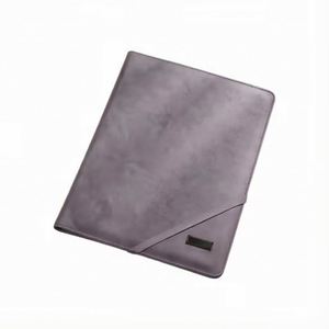 2026 Trending Custom Logo Executive A4 PU Leather Business Document Organizer with <b>Clipboard</b> & Multi-Function Card Slots - Product Image 3