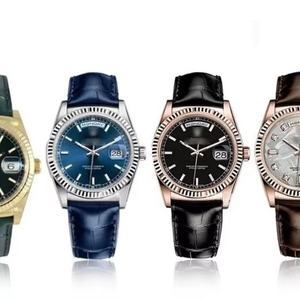 Reloj Yacht Ditong <span class=keywords><strong>GMT</strong></span> Verde Blackwater de 20 mm con Correa de Cuero Genuino de Doble Cara Air Overlord y Cierre Plegable - Product Image 6