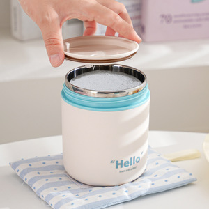 304 Stainless Steel Multi Layer <b>Insulated</b> <b>Lunch</b> <b>Box</b> Portable Food Storage With Seal Leak Proof Cylinder Shape Solid Color - Product Image 3