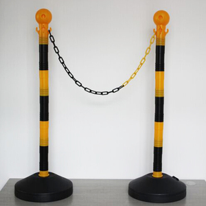 เสาพลาสติกแบบพกพา PE พร้อมฐานยางสะท้อนแสงเติมน้ำได้ - Product Image 6
