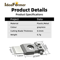 Kit de lames de coupe en métal résistant à la chaleur de haute qualité Ideaformer 0,7g pour imprimantes 3D Bambu Lab X1/P1/A1/A1 Mini