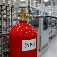 Gas Industrial de Trifluoruro de Nitrógeno (NF3) a Granel, Grado Electrónico 99.99% para Limpieza CVD, Cilindro DOT-3AA