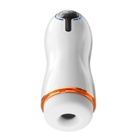 Godet de masturbation vibrant Deep Throat chauffant, 12 modes de vibration, 5 modes de succion, son réaliste, rechargeable, écouteurs offerts, pour hommes