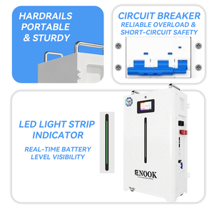 Batería de Litio Solar <span class=keywords><strong>ENOOK</strong></span> 48V 51.2V 280Ah 300ah, Paquete de Baterías de 10kwh 11Kwh 15kwh 16kwh 30kwh LiFePO4 para Almacenamiento de Energía Solar - Product Image 5