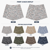 Shorts de camouflage personnalisés pour hommes, séchage rapide, polyester, élasthanne, légers, pour la chasse, la pêche, les activités sportives, vente en gros