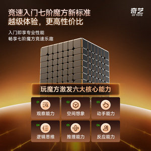 Qiyi Warriors 7x7x7 Rubik's Cube Magnetic Smooth High Difficulty <b>Puzzle</b> For Teenagers And Adults - Product Image 2