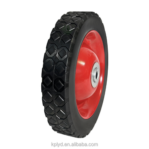 Hochwertige Voll gummi rollen 7 Zoll 182mm Industrie rollen Wagen rollen Eisen radkern - Product Image 3