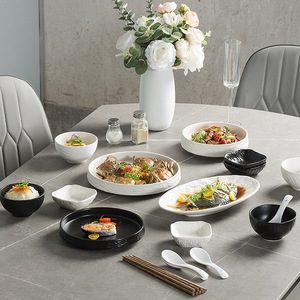 Ceramic Eco-Friendly Modern Luxury Bone China <b>Dinnerware</b> <b>Sets</b> for Home & Restaurant Use Seasoning Bowls Sushi & Vinegar Bowls - Product Image 6