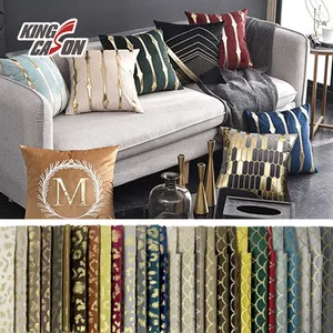 100% poliéster venta al por mayor fábrica precio barato sofá tela material muchos colores bajo MOQ hogar textil tela para sofá