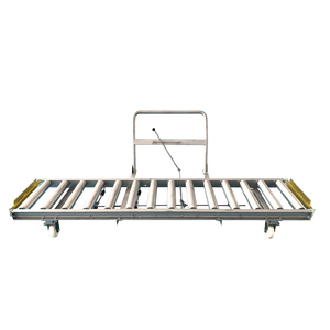 รถเข็นล้อเลื่อนแบบเคลื่อนย้ายได้สำหรับงานหนักพร้อมโครงเสริมความแข็งแรงสำหรับขนส่งสินค้าในคลังสินค้า - Product Image 2