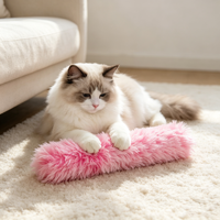 Mainan Kucing Plush Poliester Grosir dengan Suara Berderit, Diisi Catnip, Tahan Gigitan, untuk Waktu Bermain Kucing di Dalam Rumah