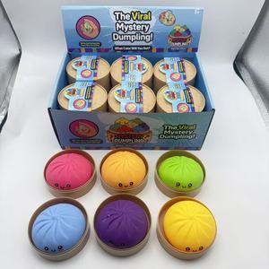 Fidget Squishy, Dumpling Squishies Stress Ball Fidget Squeeze Blind Box Mystery Glitter Dumpling - Product Image 2