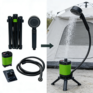 <span class=keywords><strong>Douche</strong></span> <span class=keywords><strong>de</strong></span> camping portable haute performance, pompe à <span class=keywords><strong>douche</strong></span> électrique pour utilisation en extérieur - Product Image 1