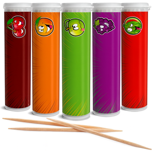 Tăm hương vị Sourz - Không đường - Bạc hà, Đào, Cà phê, Dứa, Dưa hấu - Product Image 1