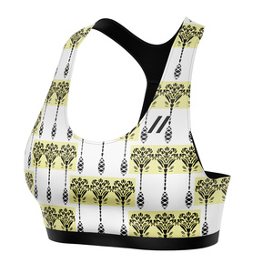 Sujetador deportivo de yoga cómodo de spandex/poliéster para mujer, sujetador deportivo personalizado por sublimación, transpirable, diseño único - Product Image 6