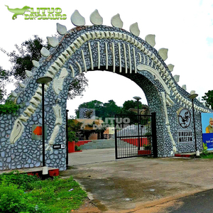 Parque temático para interiores y exteriores, <span class=keywords><strong>entrada</strong></span> de dinosaurios para puerta de exposición - Product Image 3