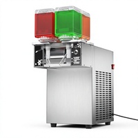 Machine à glace en flocons à quatre barils, contrôle automatique, réglage de la vitesse 0-9, pour restaurants, salons de thé, cafés