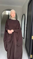 Abaya musulmane sur mesure Mexizo Dubai Fashion, grande taille, polyester, manches longues, vêtements islamiques modestes, élégante pour femmes, été, automne, printemps