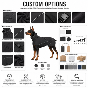Abrigo Reflectante Impermeable para Perro, Forrado de Felpa, Sin Mangas, con Hebilla Ajustable, Ropa de Invierno para Mascotas, Ropa Exterior para Cachorros - Product Image 3