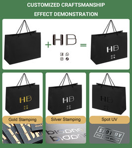Luxury Custom Logo <strong>Personalized</strong> Boutique Branded <strong>Gift</strong> Paper Shopping <strong>Bag</strong> for Jewelry/Watches/Perfume Packaging HONPAK - Product Image 3