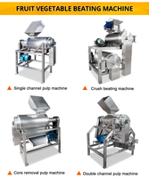 Automatische Mango Jam Pulp Sap Productie Apparatuur Enkelkanaals Appelpulper Fruit Tomatenpuree Mango Pulpmachine