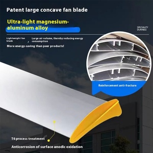 Grande ventilatore industriale del soffitto del magazzino di HVLS con la lama di plastica regolabile di velocità del motore 380v per gli impianti di fabbricazione - Product Image 4