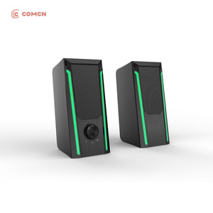 Comcn Desktop Speakers 2.0 Channel Stereo With Led <b>Light</b> For <b>Gaming</b> And Home Use - Product Image 1