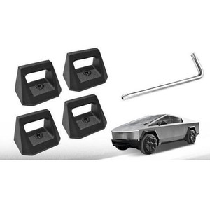 Crochets de fixation pour Cybertruck L, lot de 4, en alliage d'aluminium, pour montage sur rail de benne, pour mise à niveau et rénovation - Product Image 1